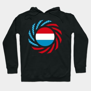 Luxembourgish American Multinational Patriot Flag Series Hoodie